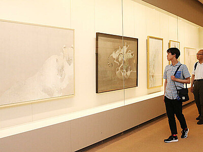 竹内浩一展が開幕、内面見つめた日本画　富山の秋水美術館