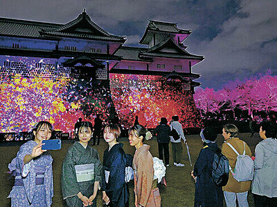 「チームラボ金沢城光の祭」１０万人突破　 国民文化祭