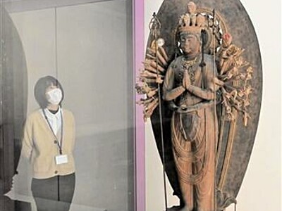 平安時代の仏像「千手観音立像」など特別公開　おおい町立郷土史料館