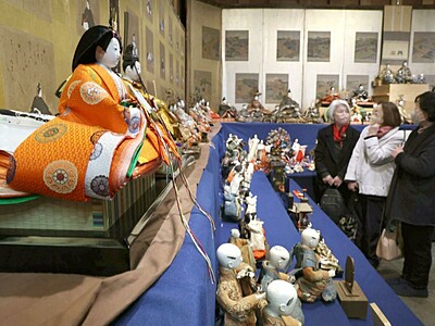 街じゅう華やかすまし顔、長岡市で「ひなものがたり」　江戸時代の貴重な人形など300体展示、3月5日まで